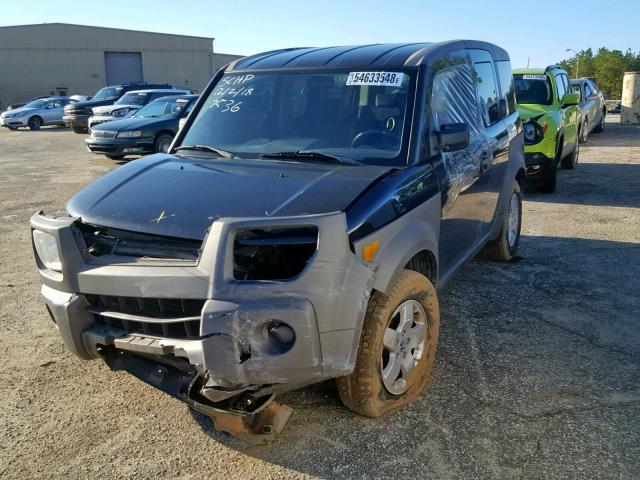 5J6YH18674L007536 - 2004 HONDA ELEMENT EX BLACK photo 2