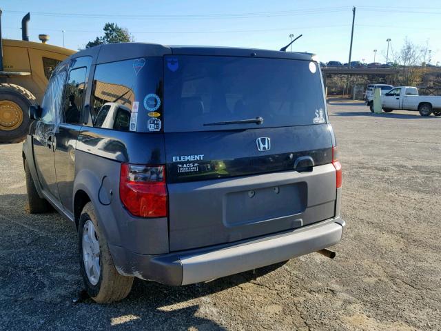 5J6YH18674L007536 - 2004 HONDA ELEMENT EX BLACK photo 3