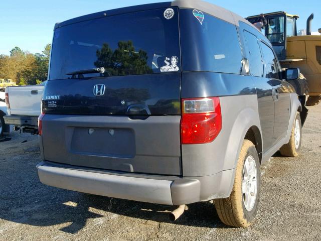 5J6YH18674L007536 - 2004 HONDA ELEMENT EX BLACK photo 4