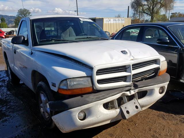 1B7FL26X9XS140533 - 1999 DODGE DAKOTA WHITE photo 1