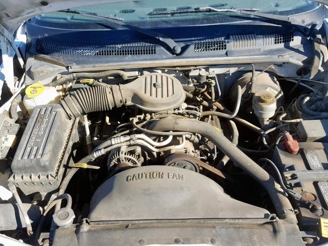 1B7FL26X9XS140533 - 1999 DODGE DAKOTA WHITE photo 7