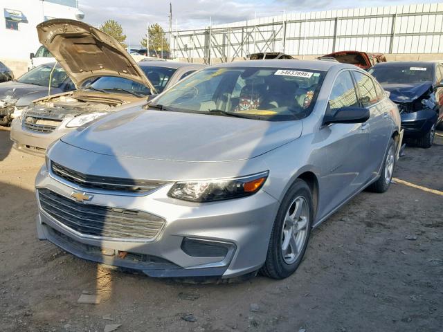 1G1ZB5ST0GF170185 - 2016 CHEVROLET MALIBU LS ვერცხლისფერი ფოტო 2