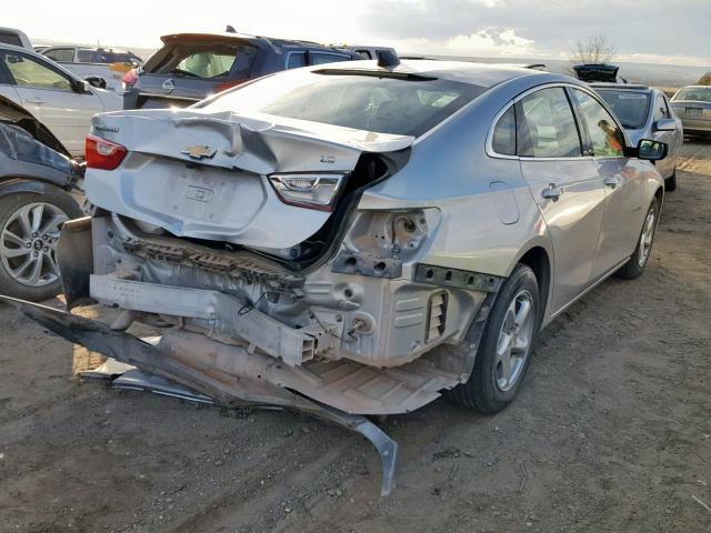 1G1ZB5ST0GF170185 - 2016 CHEVROLET MALIBU LS ვერცხლისფერი ფოტო 4