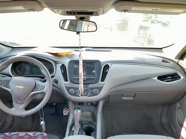 1G1ZB5ST0GF170185 - 2016 CHEVROLET MALIBU LS ვერცხლისფერი ფოტო 9