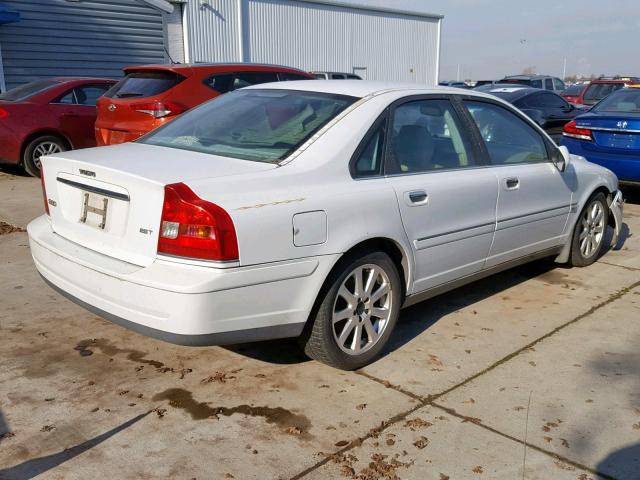 YV1TH59H041347950 - 2004 VOLVO S80 2.5T WHITE photo 4