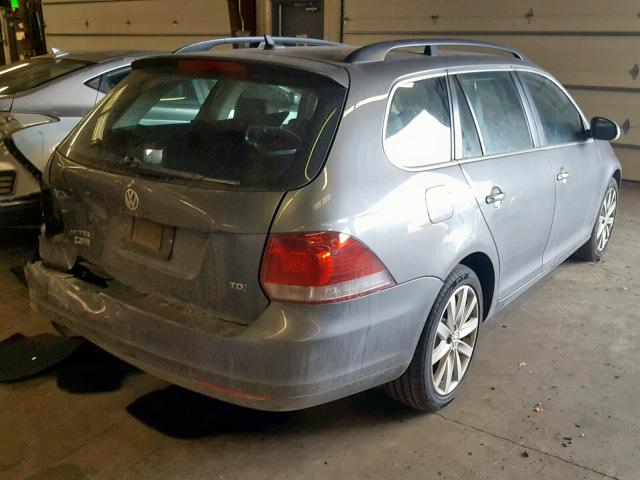 3VWPL8AJ4BM705408 - 2011 VOLKSWAGEN JETTA TDI SILVER photo 4