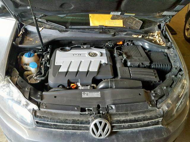 3VWPL8AJ4BM705408 - 2011 VOLKSWAGEN JETTA TDI SILVER photo 7