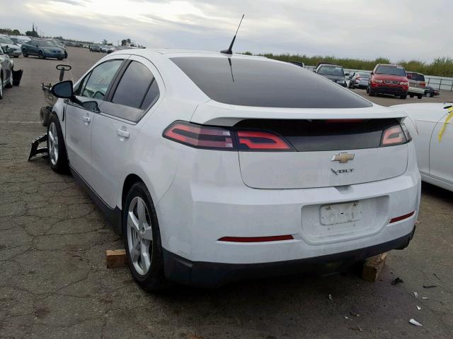 1G1RE6E42EU154001 - 2014 CHEVROLET VOLT WHITE photo 3