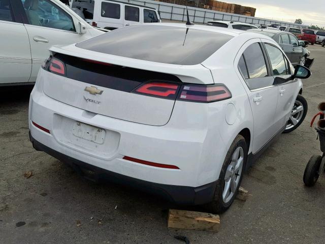 1G1RE6E42EU154001 - 2014 CHEVROLET VOLT WHITE photo 4