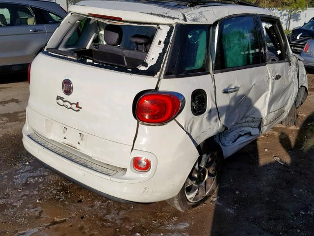 ZFBCFACH0EZ007622 - 2014 FIAT 500L LOUNG WHITE photo 4