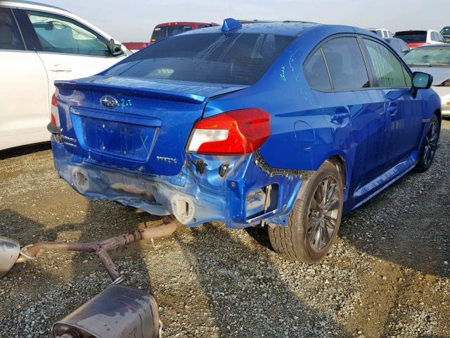 JF1VA1D60F8801759 - 2015 SUBARU WRX PREMIU BLUE photo 4