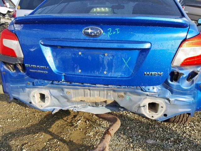 JF1VA1D60F8801759 - 2015 SUBARU WRX PREMIU BLUE photo 9