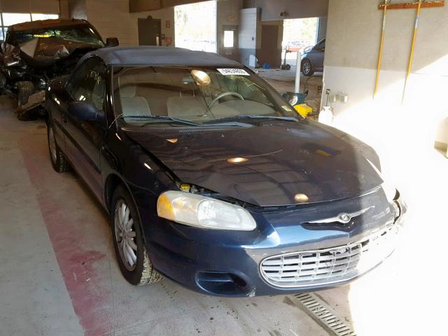 1C3EL45X33N511157 - 2003 CHRYSLER SEBRING LX BLUE photo 1