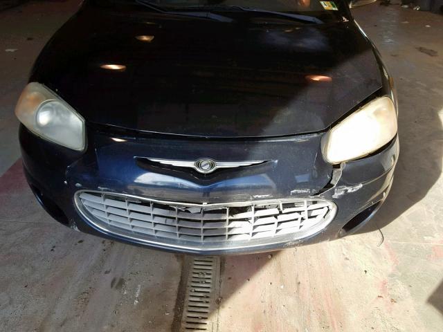 1C3EL45X33N511157 - 2003 CHRYSLER SEBRING LX BLUE photo 9