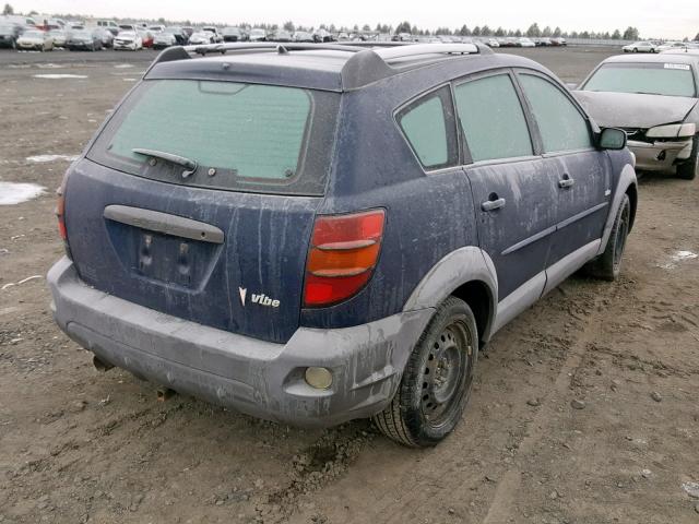 5Y2SL62833Z442986 - 2003 PONTIAC VIBE BLUE photo 4