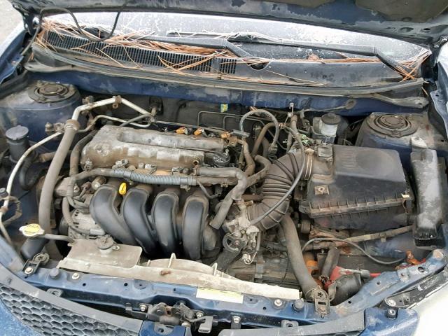 5Y2SL62833Z442986 - 2003 PONTIAC VIBE BLUE photo 7