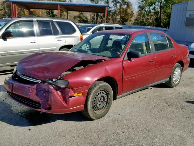 1G1ND52F34M615075 - 2004 CHEVROLET CLASSIC MAROON photo 2