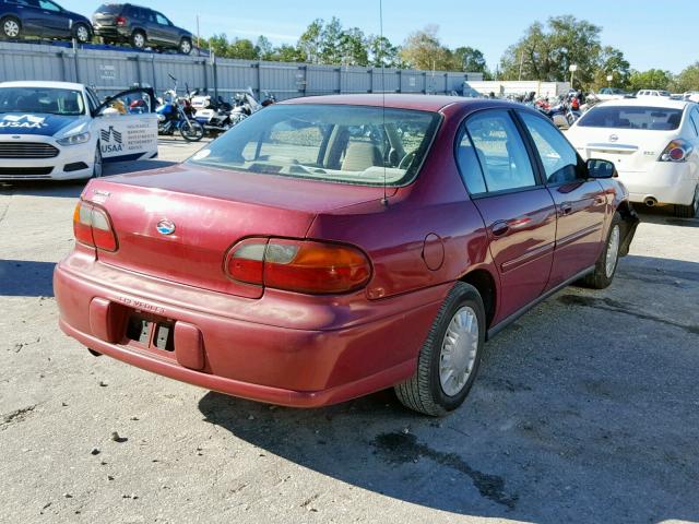 1G1ND52F34M615075 - 2004 CHEVROLET CLASSIC MAROON photo 4