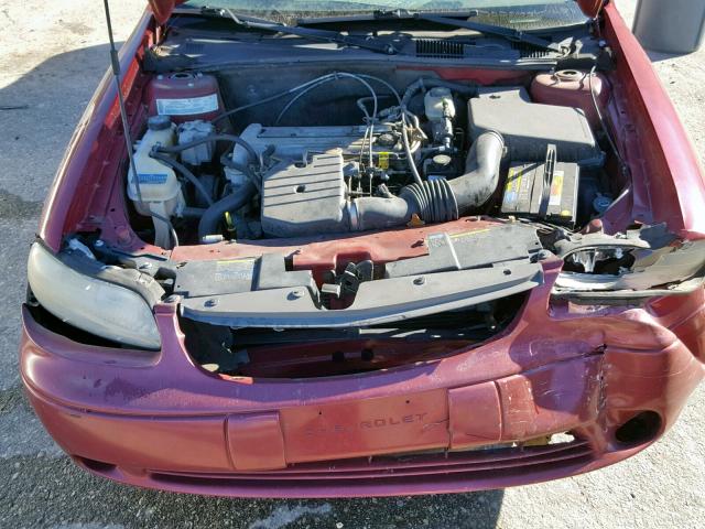 1G1ND52F34M615075 - 2004 CHEVROLET CLASSIC MAROON photo 7