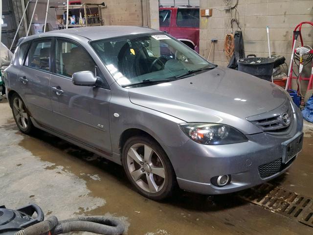 JM1BK343951304390 - 2005 MAZDA 3 HATCHBAC GRAY photo 1