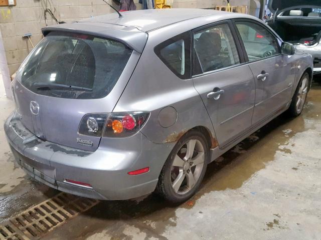 JM1BK343951304390 - 2005 MAZDA 3 HATCHBAC GRAY photo 4