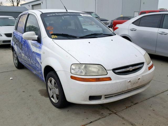 KL1TD66628B162168 - 2008 CHEVROLET AVEO BASE თეთრი ფოტო 1