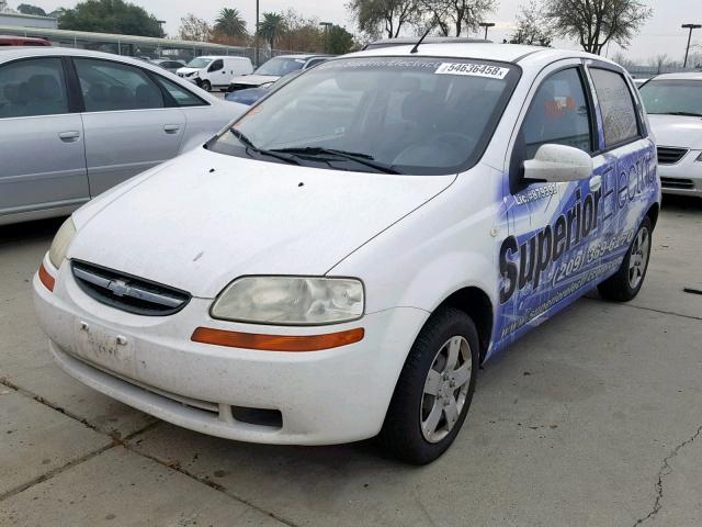 KL1TD66628B162168 - 2008 CHEVROLET AVEO BASE თეთრი ფოტო 2