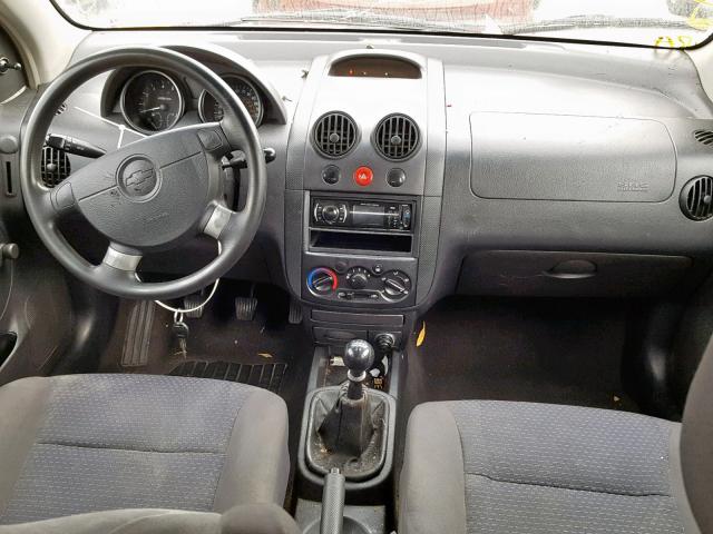 KL1TD66628B162168 - 2008 CHEVROLET AVEO BASE თეთრი ფოტო 9