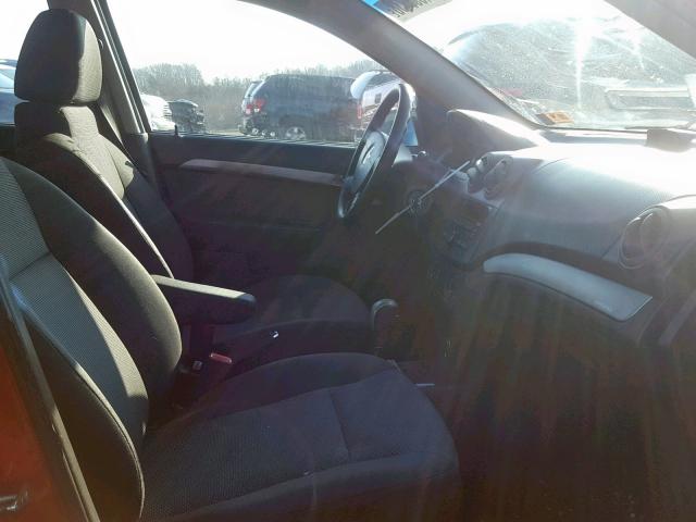 KL1TD5DE7BB195260 - 2011 CHEVROLET AVEO LS MAROON photo 5