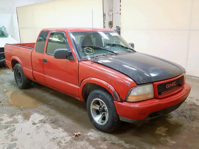 1GTCS195428244993 - 2002 GMC SONOMA RED photo 1