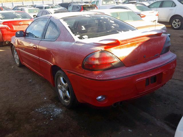 1G2NW12E1XM846020 - 1999 PONTIAC GRAND AM G RED photo 3