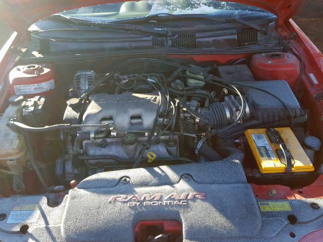 1G2NW12E1XM846020 - 1999 PONTIAC GRAND AM G RED photo 7