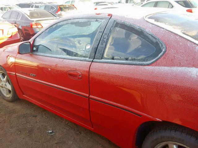 1G2NW12E1XM846020 - 1999 PONTIAC GRAND AM G RED photo 9