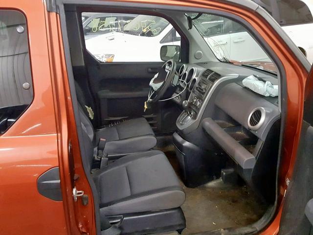 5J6YH28694L015711 - 2004 HONDA ELEMENT EX ORANGE photo 5