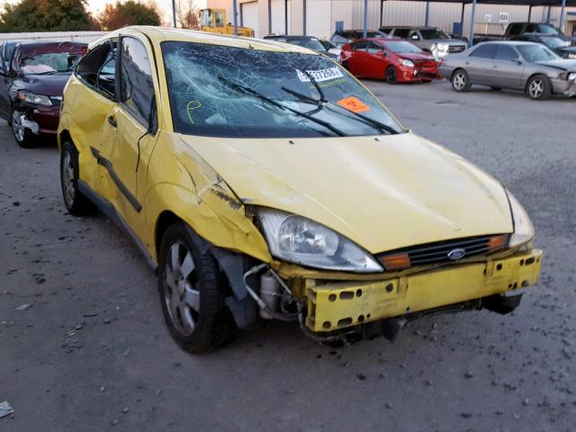 3FAFP31351R130315 - 2001 FORD FOCUS ZX3 YELLOW photo 1