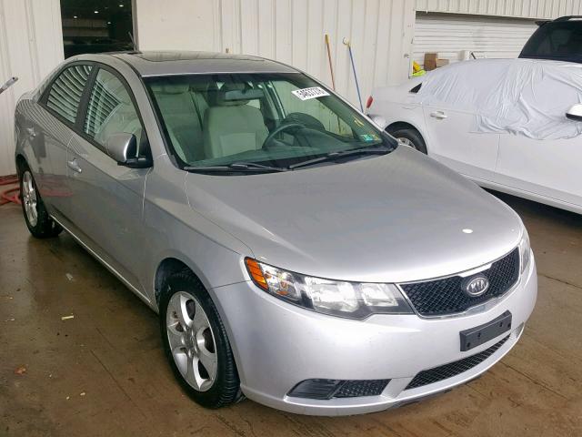 KNAFU4A25A5221455 - 2010 KIA FORTE EX SILVER photo 1