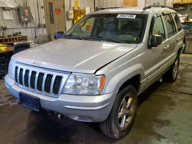 1J8GW68JX2C235206 - 2002 JEEP GRAND CHER SILVER photo 2