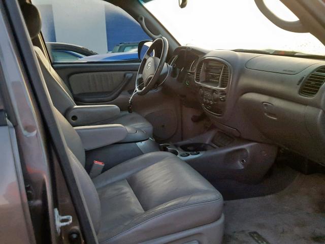 5TDBT48A65S249637 - 2005 TOYOTA SEQUOIA LI GRAY photo 5