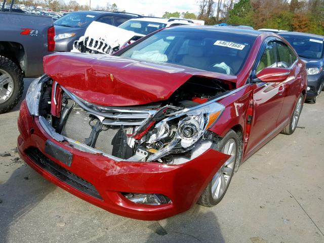 KMHFH4JG7DA216879 - 2013 HYUNDAI AZERA GLS BURGUNDY photo 2