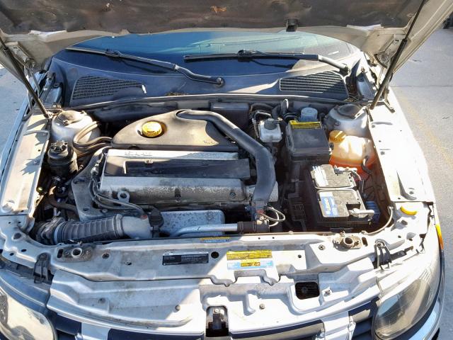 YS3ED59G473513907 - 2007 SAAB 9-5 2.3T SILVER photo 7