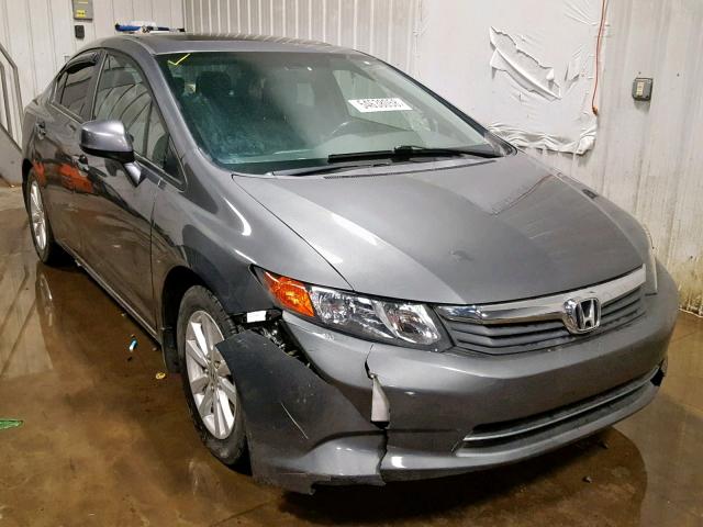 2HGFB2F92CH322808 - 2012 HONDA CIVIC EXL GRAY photo 1