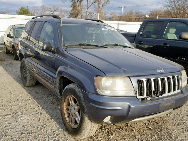 1J4GW48S94C395725 - 2004 JEEP GRAND CHER BLUE photo 1