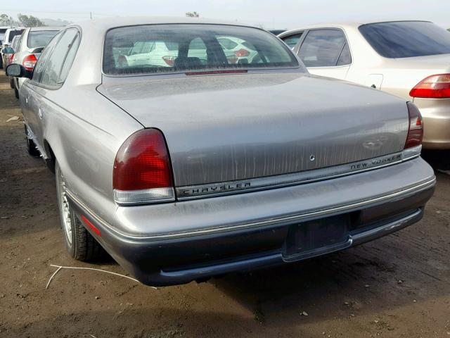 2C3HC46F7SH539585 - 1995 CHRYSLER NEW YORKER GRAY photo 3