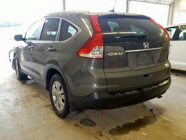 2HKRM3H76EH529560 - 2014 HONDA CR-V EXL GRAY photo 3