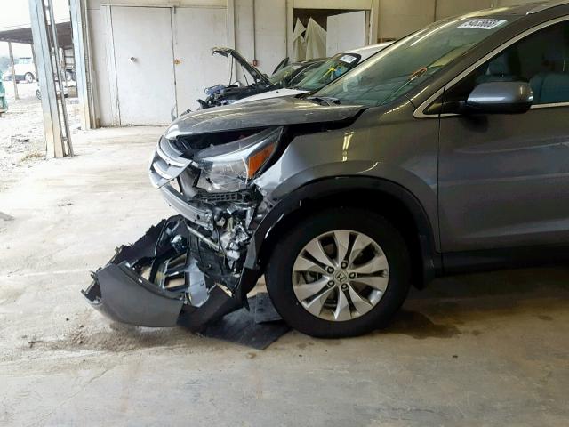 2HKRM3H76EH529560 - 2014 HONDA CR-V EXL GRAY photo 9