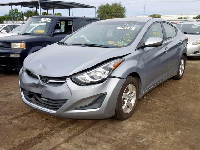 5NPDH4AE4FH566010 - 2015 HYUNDAI ELANTRA SE GRAY photo 2