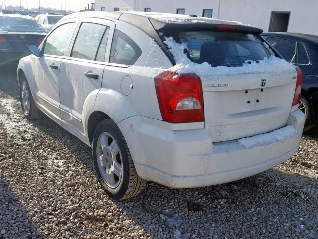 1B3HB48BX8D657372 - 2008 DODGE CALIBER SX WHITE photo 3