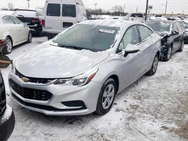 1G1BC5SM0J7106494 - 2018 CHEVROLET CRUZE LS SILVER photo 2