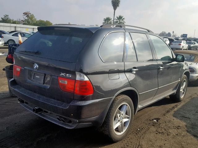 5UXFB53525LV14428 - 2005 BMW X5 4.4I BLACK photo 4