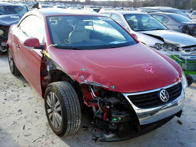 WVWBA71F57V025345 - 2007 VOLKSWAGEN EOS 2.0T RED photo 1